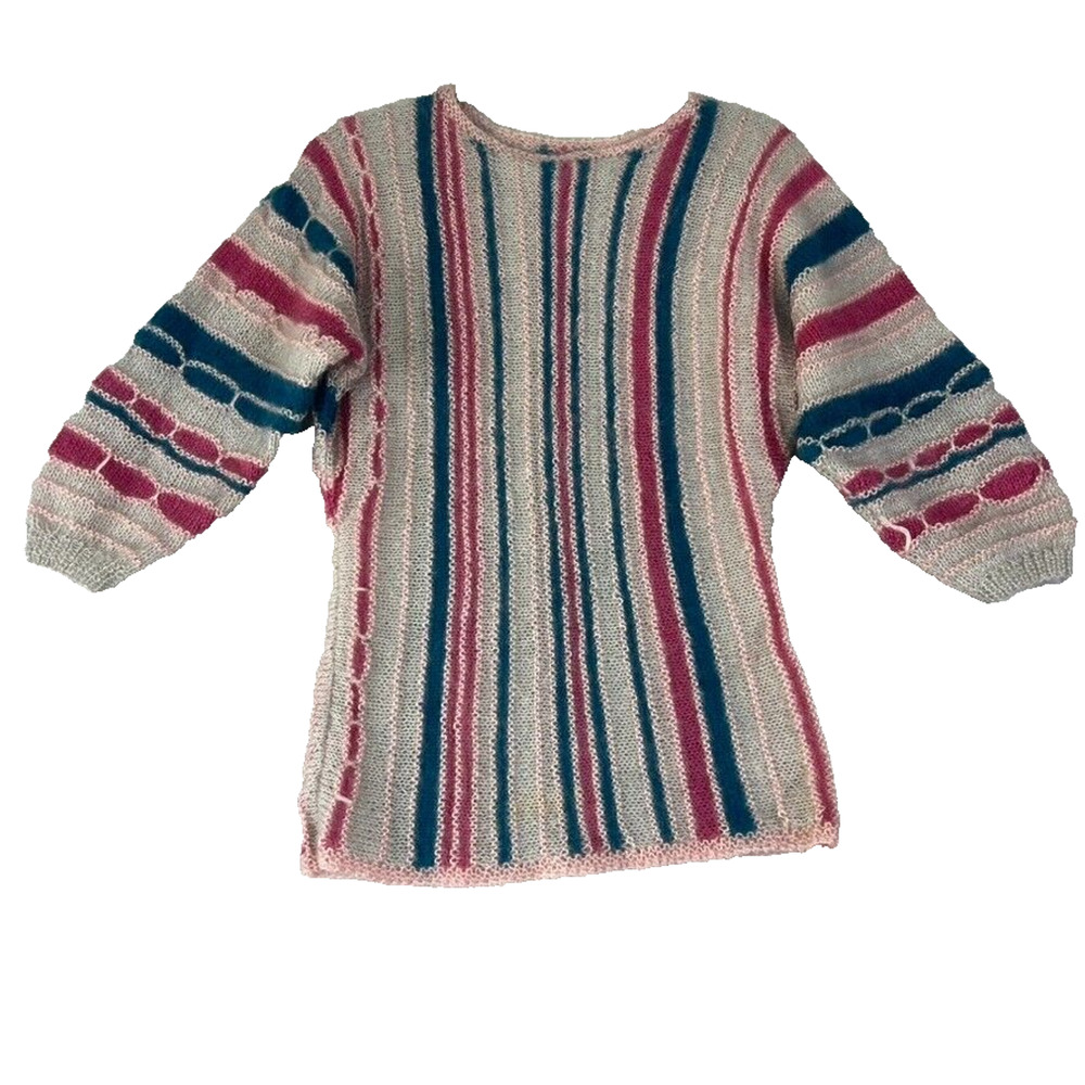 From the Knitting Needles of Jane H. Wolf Sweater Womens S-M Mohair Vintage
